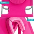thumbnail image 4 of Ostrich The Heavy-Duty Backpacker Portable Reclining Beach Chair with Face Hole, Pink, 4 of 10