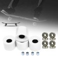 thumbnail image 3 of koolsoo Roues de Longboard et de Planche à Roulettes 78A avec 8 Pcs Roulements Entretoises Couvercle Blanc Or, 3 of 9
