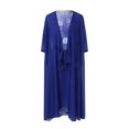 thumbnail image 3 of EGNMCR Robes de Fête pour Femmes Robe d'Été pour Femmes à Manches 3/4 Blouse + Robe Ensemble Deux Pièces Robe Longue Robe Maxi de Plage, 3 of 3