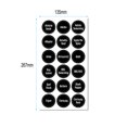 thumbnail image 2 of TFixol 144 Chalkboard Kitchen Spice Jar Labels, Round Preprinted Seasoning Label Stickers + Numbers for Kitchen Organization and Storage (Water Resistant, Write On, Reusable), 2 of 5