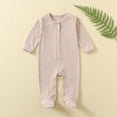 thumbnail image 3 of Justaucorps pour Bébé, Combinaison pour Nourrisson avec Manches Longues et Design à Pieds, Tissu en Polyester Doux pour un Rampement Confortable et un Port Quotidien, 3 of 3
