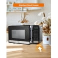 thumbnail image 2 of COMMERCIAL CHEF Small Microwave 0.9 Cu. Ft. Countertop Microwave with Touch Controls & Digital Display, 2 of 7