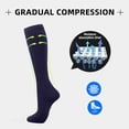 thumbnail image 3 of Compression Socks 7 Pairs For Women Men Circulation Knee High Sock Is Support For Athletic Running Cycling Heart Thigh High Tights Garter with Attached Stockings Control Top Sheer The Purge Outfit, 3 of 3