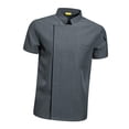thumbnail image 3 of Chef Coat Short Sleeve chef Jacket for Restaurant Bakery Grey XXXL, 3 of 7