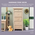 thumbnail image 2 of JUNWELL Mini Chest Drawers Small Wooden Dresser  Beige, 2 of 6