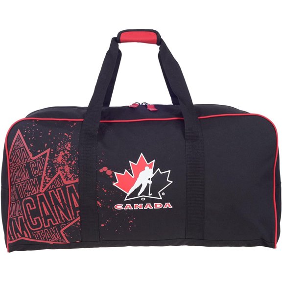 LNH Sac de Hockey de 30 po, Grand Sac Polochon d’Équipement Sportif, 88 L, Noir