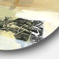 thumbnail image 2 of Designart 'Glam Cream Dream I' Glam Metal Circle Wall Art, 2 of 3