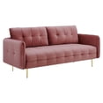 thumbnail image 1 of Modway Cameron Sofa en Velours de Performance Capitonné, 1 of 11