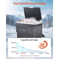 thumbnail image 3 of VEVOR 12 Volt Car Refrigerator Portable Freezer 63.4QT Electric Cooler for Camping, 3 of 9