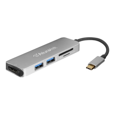 Aluratek AUMC0302F USB Type-C Multimedia Hub and Card Reader with HDMI