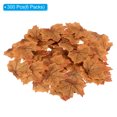 thumbnail image 3 of Unique Bargains Artificial Leaves Fall Maple Autumn Fake Leaf Decoration, Coffee Yellow 300 Pack, 3 of 5