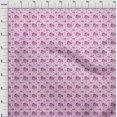 thumbnail image 4 of oneOone Rayon Fuschia Pink Fabric Floral Craft Projects Decor Fabric Printed By The Yard 56 Inch Wide, 4 of 4