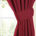 thumbnail image 2 of Blazing Needles Twill Drapery Panel (Set of 2), 63" by 52", Ruby Red, 2 of 2