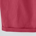 thumbnail image 4 of EGNMCR Womens Shorts Summer Plus Size Solid Five Points Large Size Cotton Linen Drawstring Shorts with Pockets Casual Pants, 4 of 6