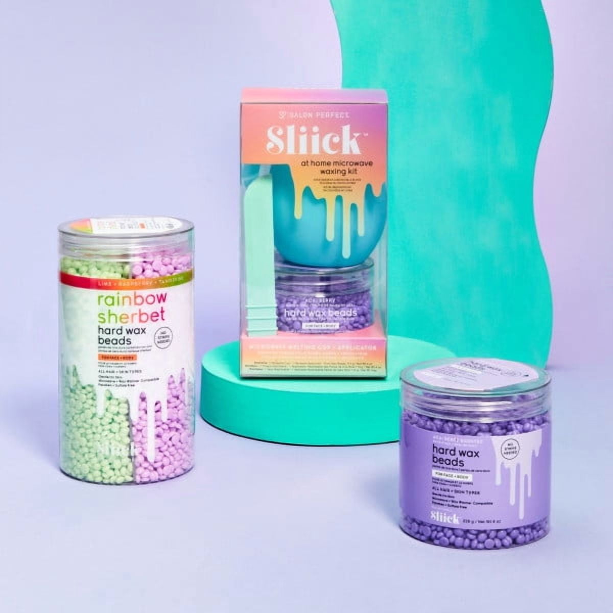 Salon Perfect Sliick - Billes De Cire Sorbet Arc-En-Ciel - 15 Oz