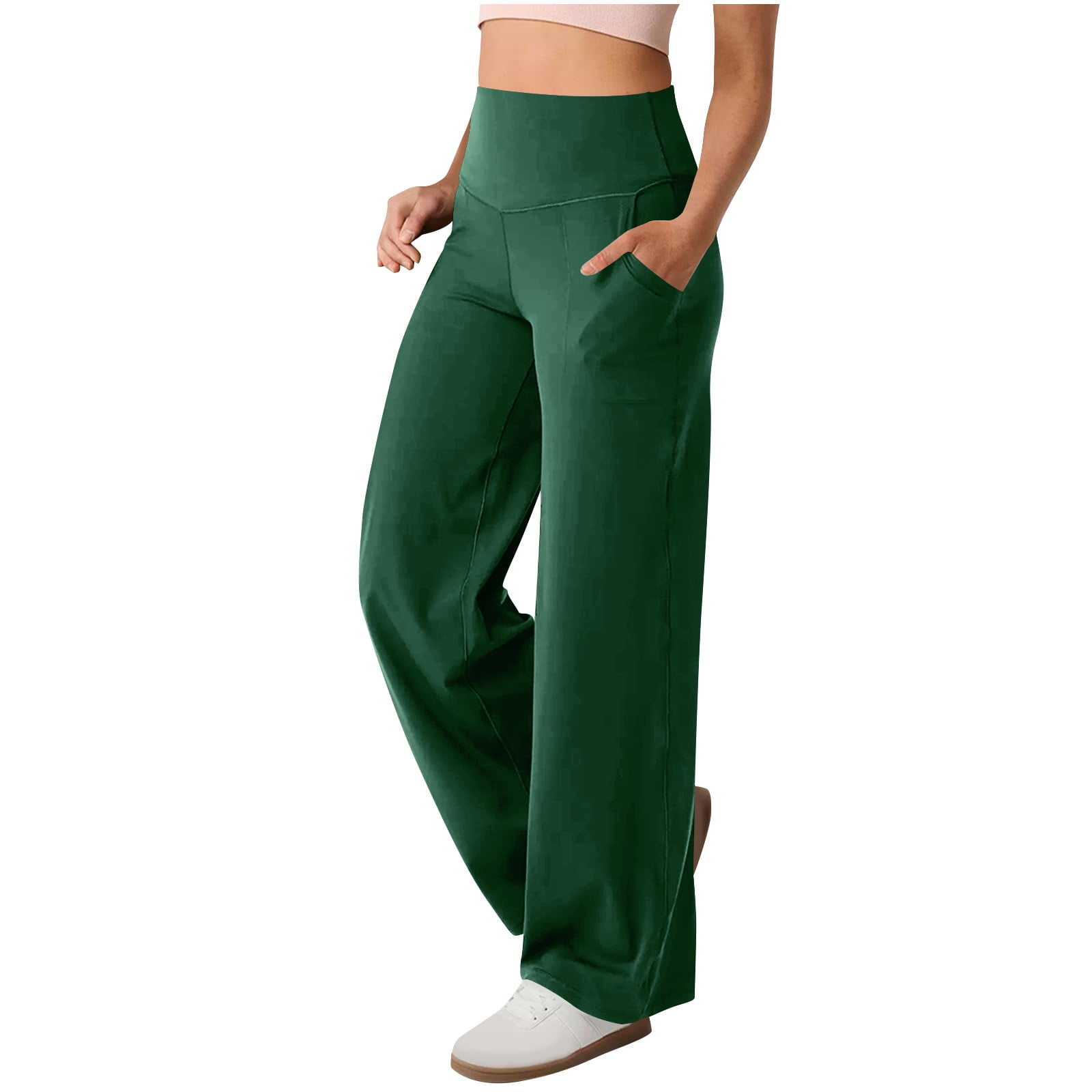 cfhntfmh Joggers for Women Drawstring High Waist Stretch Cinch Bottom Pants with Pockets for Workout Running
