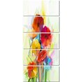 thumbnail image 2 of Yellow and Red Gerbera Flowers - Large Floral Canvas Artwork, 2 of 3