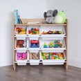 thumbnail image 2 of Rangement jouets, 9 bacs en plastique avec tablette, 2 of 8