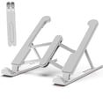 thumbnail image 2 of Laptop Stand, Adjustable Portable Laptop Holder for Desk, Cooling Aluminum Ventilated Notebook Riser Compatible with MacBook Air Pro, Dell XPS, More 10-15.6 inches PC Computer, Tablet, iPad, 2 of 5