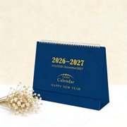 Fufafayo 2026-2027 Desk Calendar, English Desktop Calendar From July 2026 To December 2027, Office Desk Organizer, Planner Calendar For Home Office Study, Academic Year Calendar