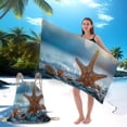 thumbnail image 1 of Two-In-One Microfiber Beach Towel Drawstring Bag | Super Absorbent Quick-Dry Bath Towel Backpack | Large 70X140Cm Lightweight Pool Party Towel for Adults Kids Teens | Travel Picnic Blanket, 1 of 7