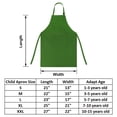 thumbnail image 2 of TOPTIE Kids Aprons with Pocket & Adjustable Strap, Child Chef Bib Apron for Kitchen Cooking Baking Painting-Kelly Green-XXL, 2 of 8