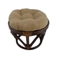 thumbnail image 4 of International Caravan Bali Rattan Papasan Cushion Stool-Aqua Blue, 4 of 5