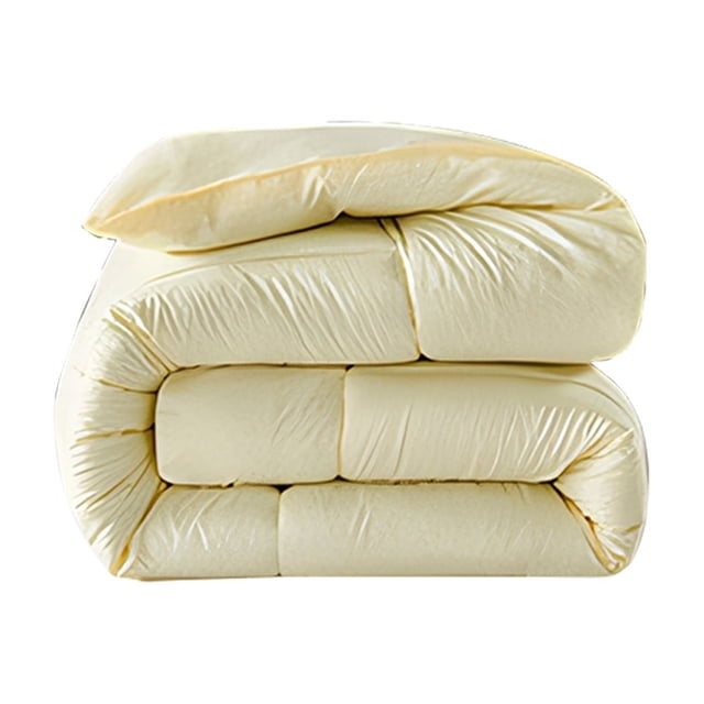 Bed Quilt Large - Quilted All Season Down Quilt with White Lightweight Quilt Angled Label - Machine Washable Large 59X 79 Inches