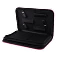 thumbnail image 4 of Leather Hair Barber Shear Hairdressing Holder Pouch Case Bag, Simple Classical Style Double Layered , 26 x 17cm Pink, 4 of 8