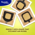 thumbnail image 4 of Reynolds Kitchens Air Fryer Liners 9" Unbleached Parchment, 50 Sheets, 4 of 9