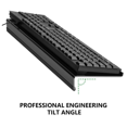 thumbnail image 4 of 2X Support de Clavier d'Ordinateur en Acrylique pour Bureau, Rehausseur de Clavier Inclinable, Support de Clavier pour Bureau, Rehausseur de Clavier de Bureau, 4 of 4
