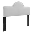 thumbnail image 2 of Modway Dawn Full/Queen Modern Performance Velvet Headboard in Light Gray, 2 of 7