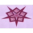 thumbnail image 1 of Ahgly Company Machine Washable Indoor Rectangle Transitional Magenta Pink Area Rugs, 3' x 5', 1 of 7