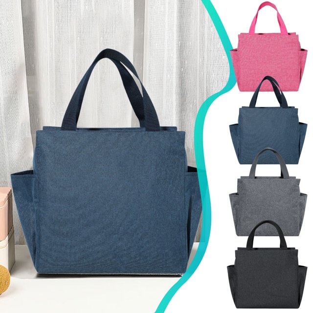 Kadlawus 3Pcs Insulated Lunch Bag For Office Thermal Lunch Box Leak Proof Container For Meals Snacks Drinks Reusable Food Storage Bag For Adults Work Picnic Portable Easy Clean Design