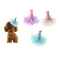 thumbnail image 4 of 3pcs Adorable Chat Chien Fête d'Anniversaire Chapeau en Forme de Pinces à Cheveux (Violet, Vert et Or), 4 of 8