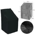 thumbnail image 2 of Housse de Chaise Empilable Imperméable pour Extérieur Jardin Parc Patio Meubles, 2 of 9
