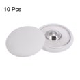 thumbnail image 3 of Unique Bargains 10pcs 48L Fabric Cloth Covered Button 30mm Round Metal Shank Sewing Buttons for Suits Dress Blouses, White, 3 of 5