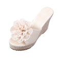thumbnail image 1 of RKSTN Pantoufles pour Femmes Mode Décontractée Bout Rond Pantoufles Confort Plage Décontractées Semelle Antidérapante Chaussures,Pantoufles pour Femmes Intérieur Extérieur, 1 of 7