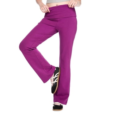 No Boundaries Women's Foldover Waistband Flare Leg Pant