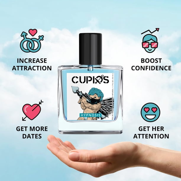 Cupids Original EDP Hypnosis 2.0 Pheromone-Infused Cologne for Men