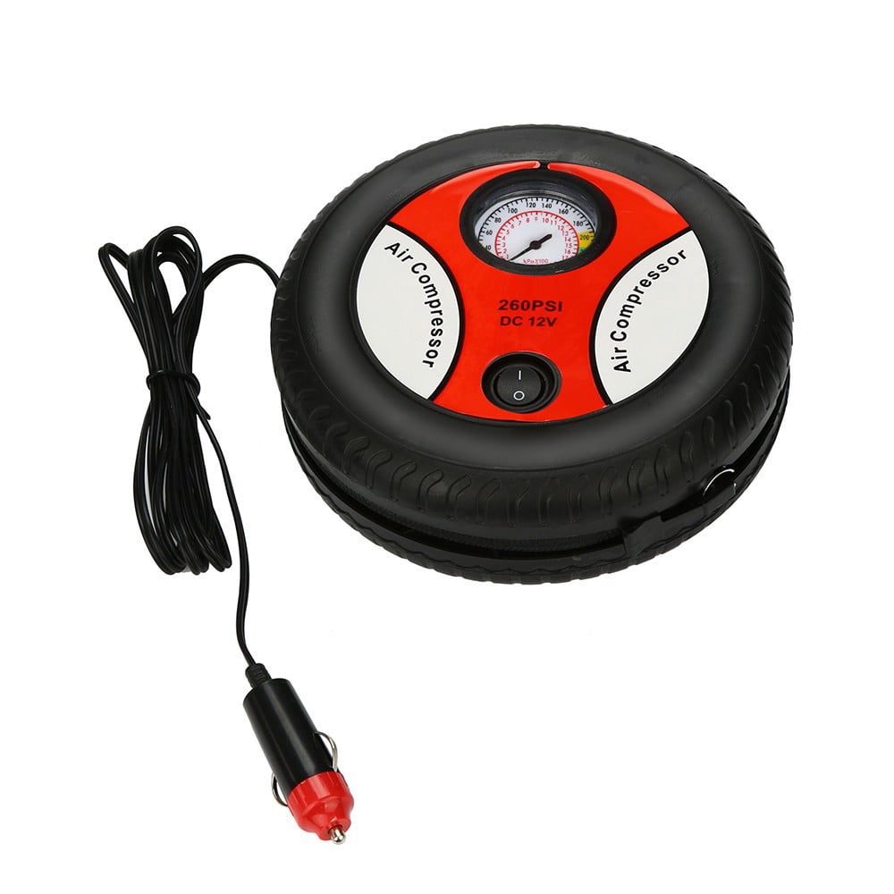Parts & Accessories Car Tire Inflator 12V Portable Auto Air 260 for and Emergency Tire Care