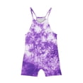 thumbnail image 4 of LSLJS Girls Summer Sleeveless Casual Romper Spaghetti Strap Shorts Jumpsuit With Pockets, Girls' Jumpsuits & Rompers Summer Clothes, 4 of 5