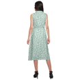 thumbnail image 4 of Moomaya Adjustable Fabric Belt Printed Lapel Collar Button Down Casual Dress, 4 of 4