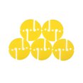 thumbnail image 2 of yingyy 5pcs Logos Geometry Round Safe Signal Indicating Small Sign Universal Replacement Free Diving Snorkeling Swimming Yellow, 2 of 6