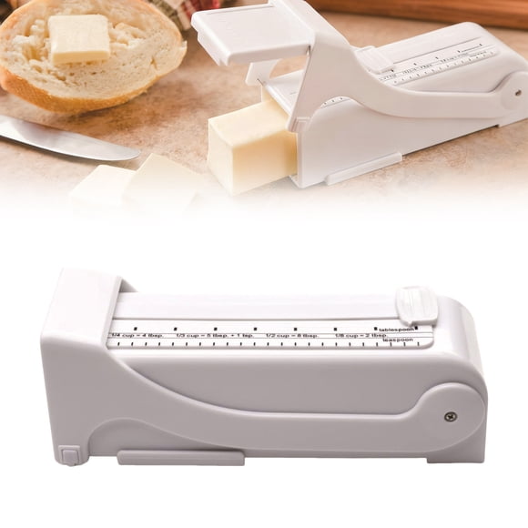 Coupe-légumes et Distributeur de Beurre pour la Cuisine Trancheur Efficace avec Fonctionnement en un Clic Distributeur Doseur Outil de Cuisine Durable pour Pain Gâteaux Biscuits Déjeuner