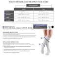 thumbnail image 2 of Truform Knee High Socks: 20 - 30 mmHg, Black, X-Large, 2 of 7