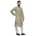 thumbnail image 2 of Atasi Printed Designer Rayon Button Down Casual Kurta With Pajama For Men, 2 of 4