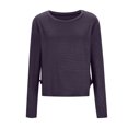 thumbnail image 4 of Jalioing T-Shirts Athlétiques pour Femmes Légers à Manches Longues à Col Rond Court T-Shirt de Sport Décontracté Mode Chandails de Gym, 4 of 7
