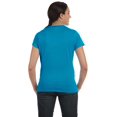 thumbnail image 2 of Hanes T-shirt Nano-T pour Femmes, P, Sarcelle, 2 of 3