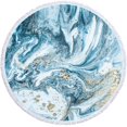 thumbnail image 1 of Serviette de Plage Ronde Imprimée en Microfibre Châle Serviette de Plage Tapis de Plage, 1 of 2
